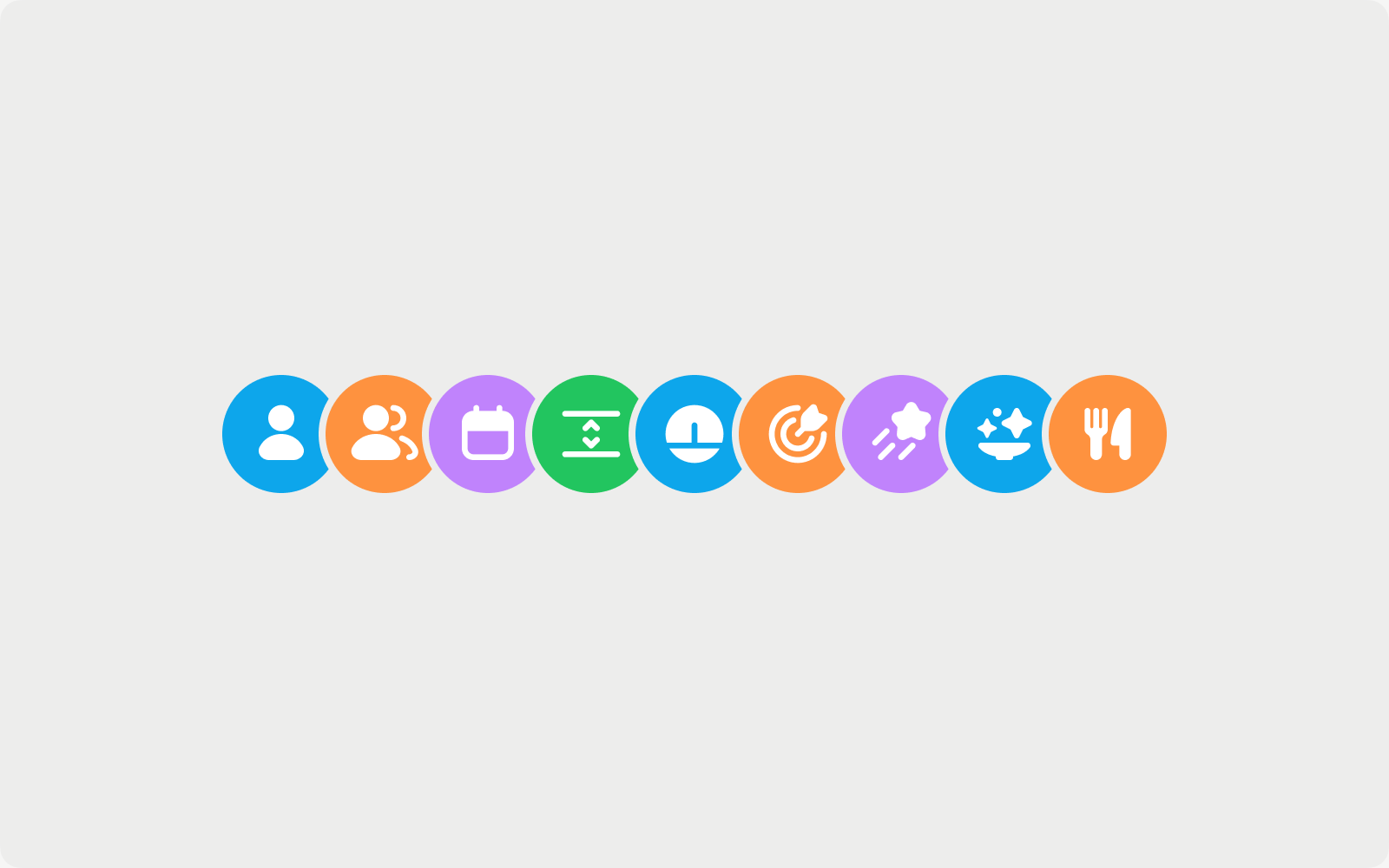 Color and icon directions explored for the Nectar interface