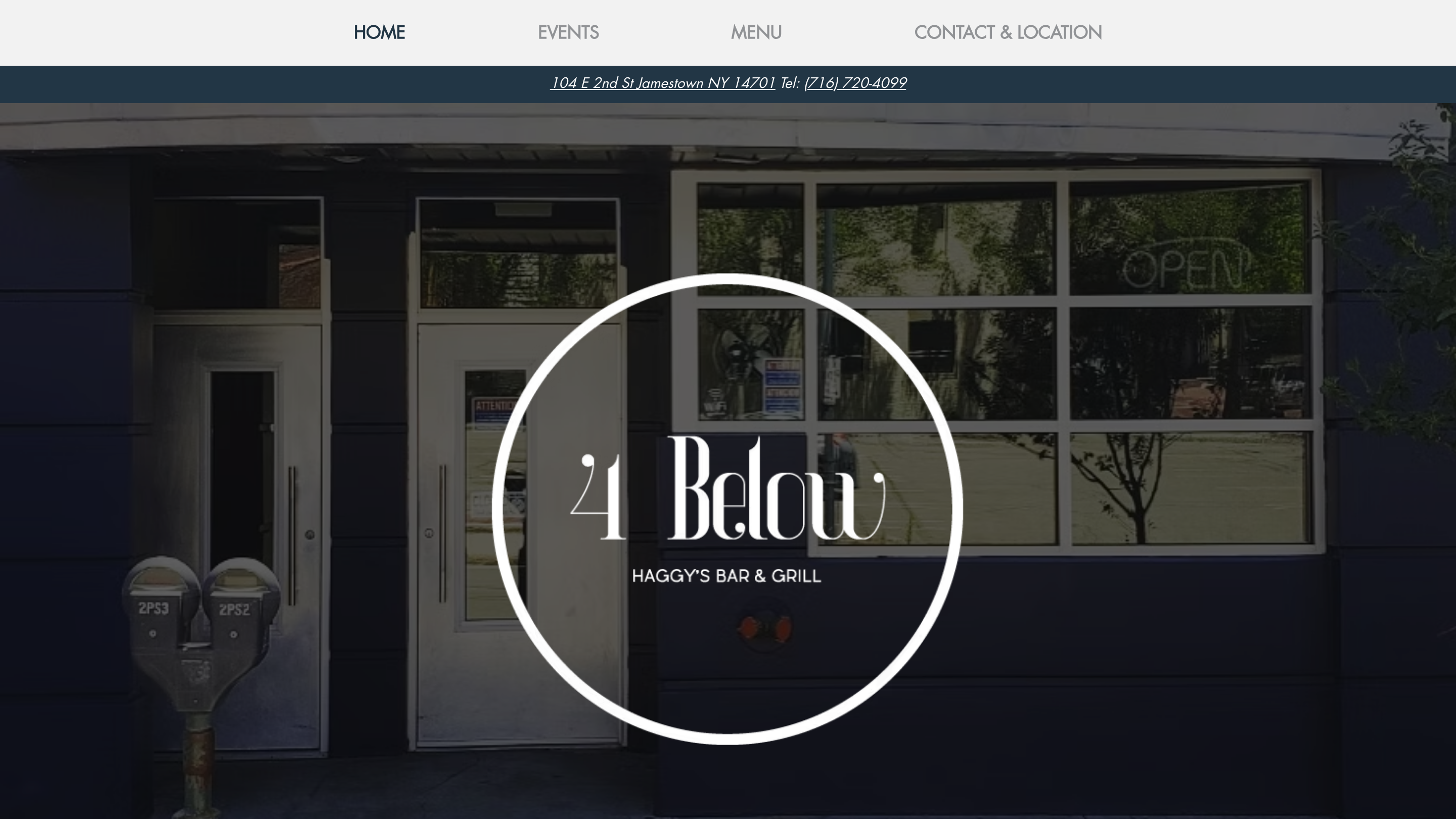 4 Below Bar & Grill website