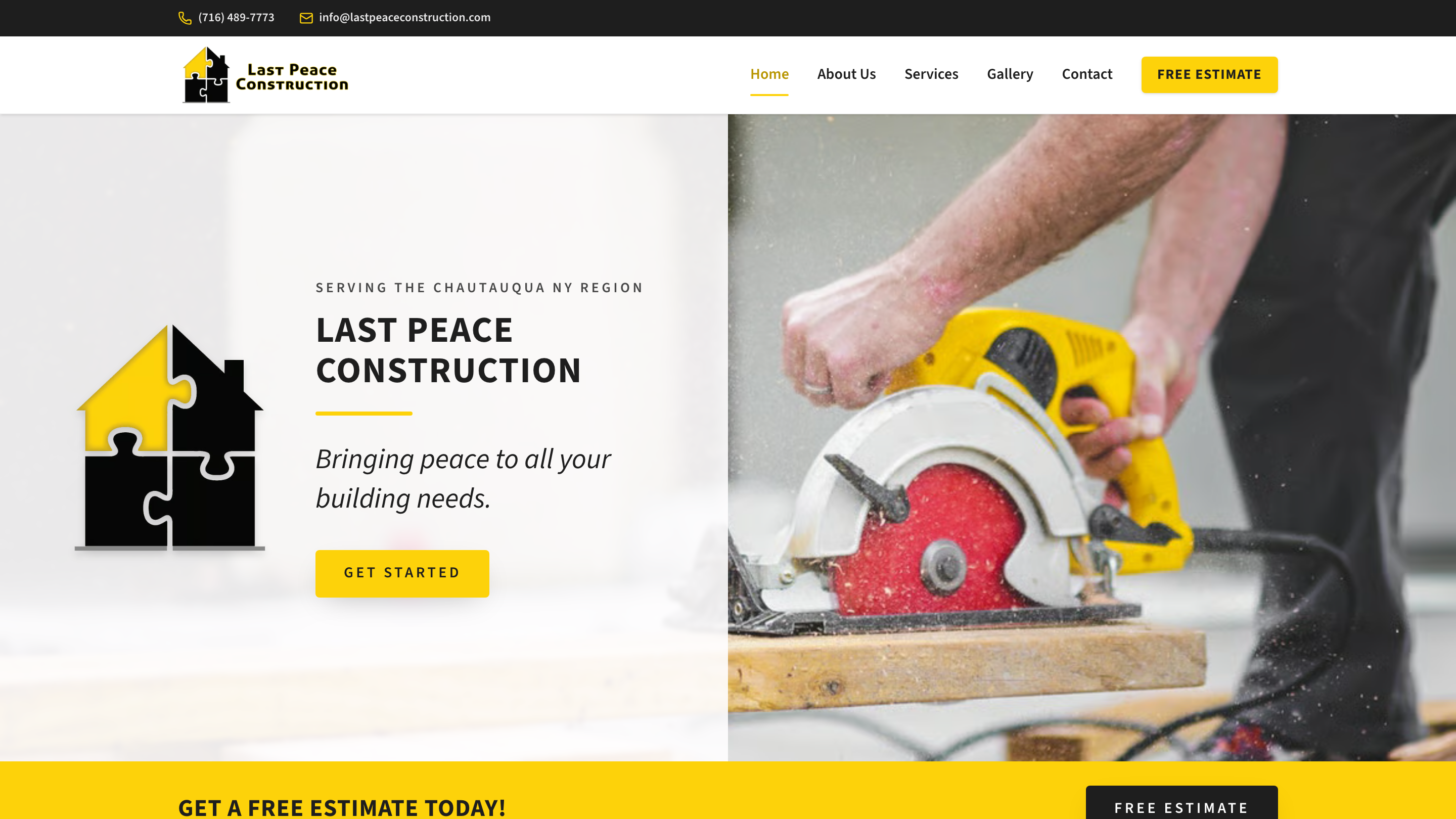 Last Peace Construction website