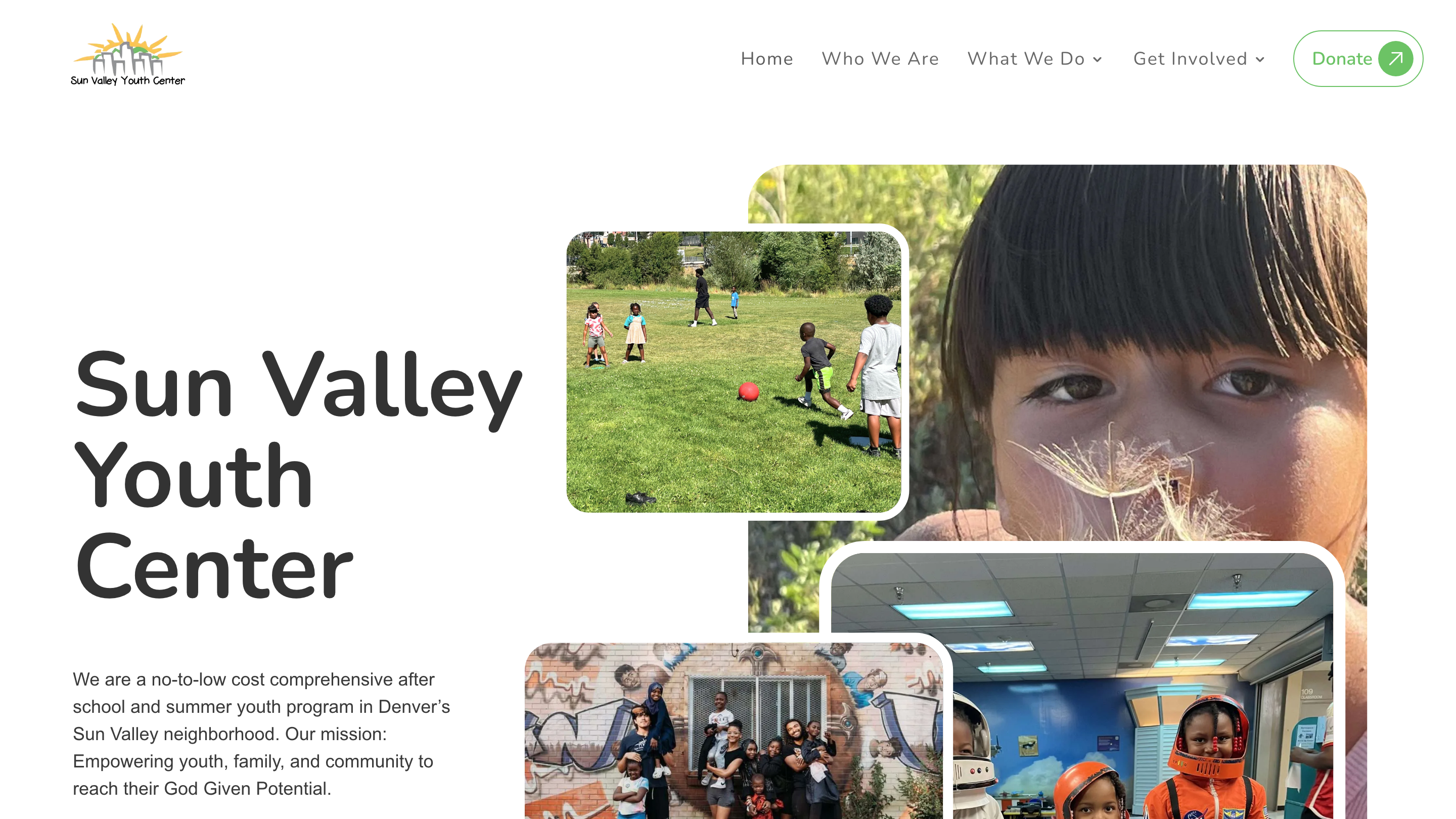 Sun Valley Youth Center website