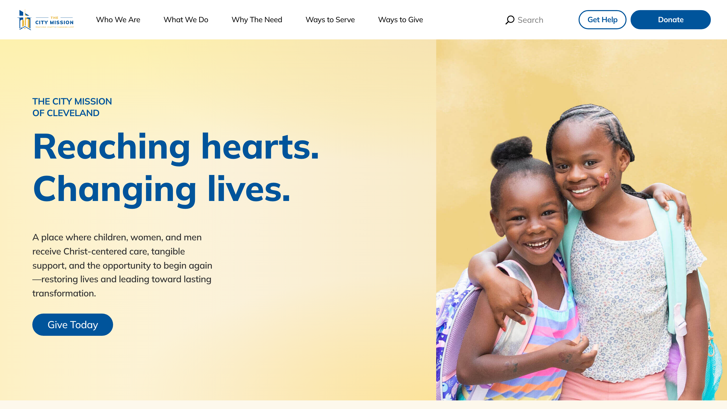 The City Mission website