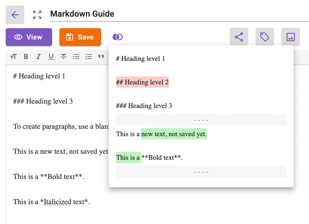 Change Tracking for Notes