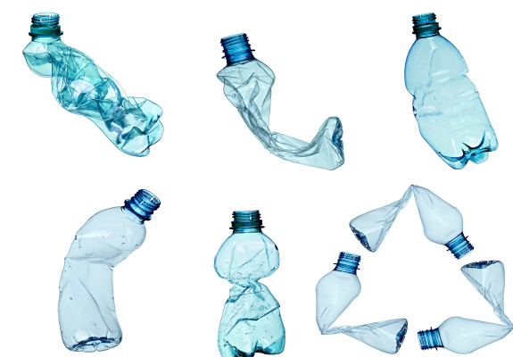 PET의 사례: 투명색 푸른 빛 PET 플라스틱 병