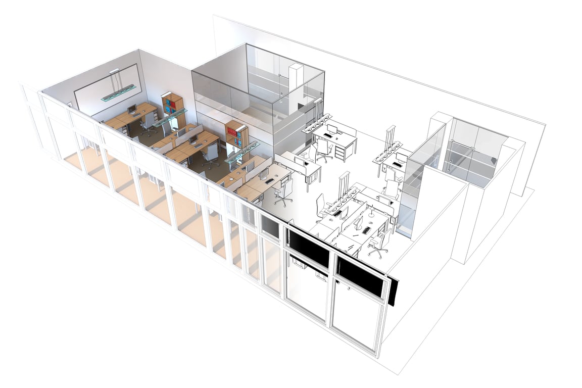 건축 인테리어 3D 모델링 결과물