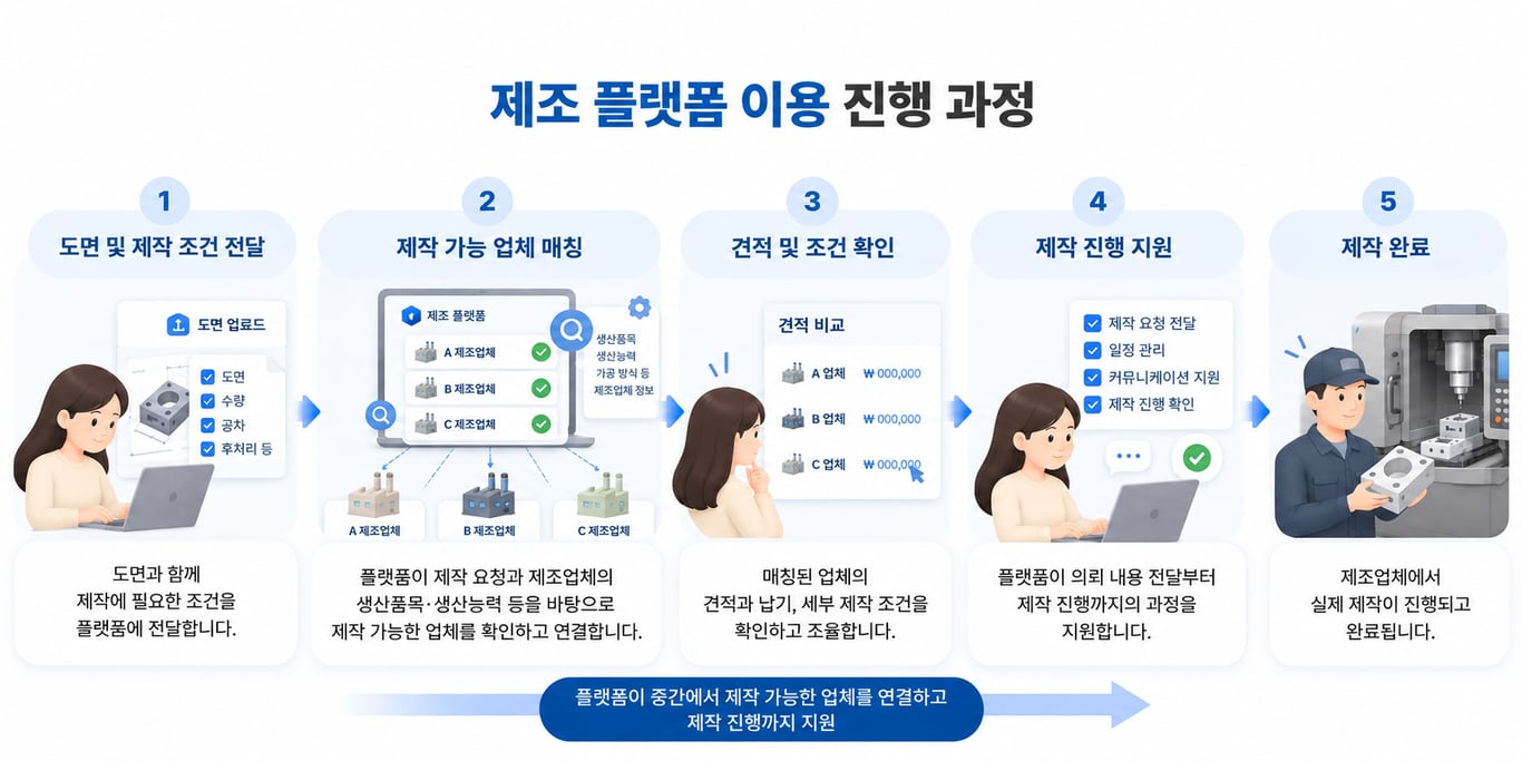 제조 플랫폼 이용 진행 과정