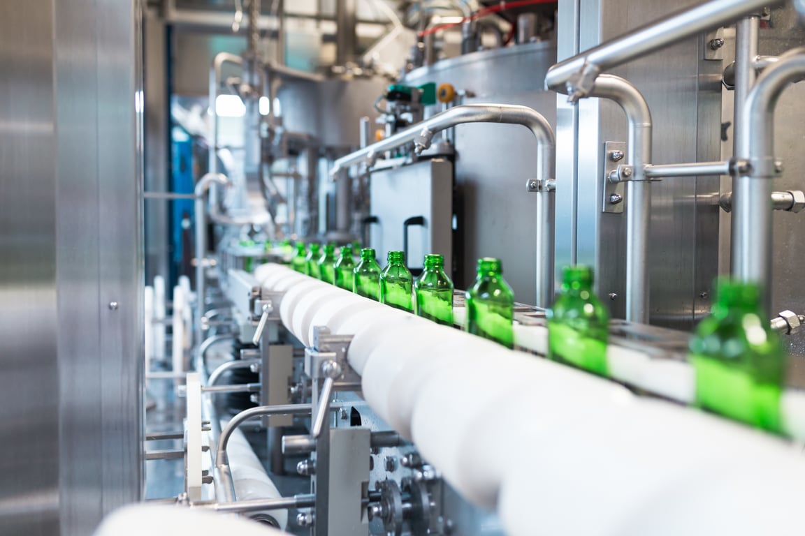 제품 양산 프로세스 유리병 공정