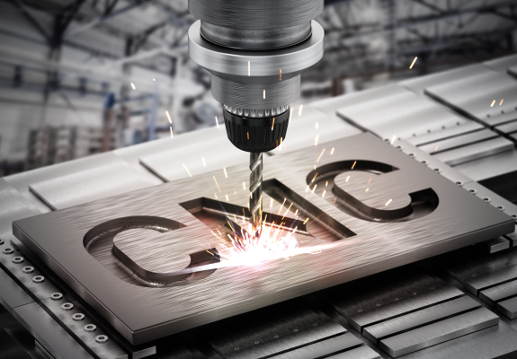 CNC 가공 작동 장면