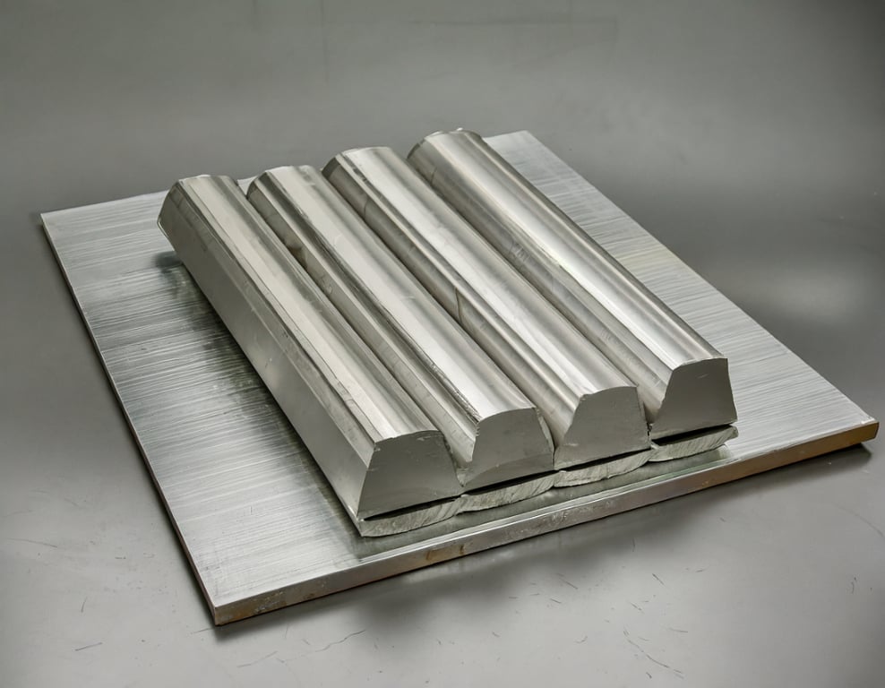 밀링에 적합한 소재: 알루미늄, 강철, 황동, 구리