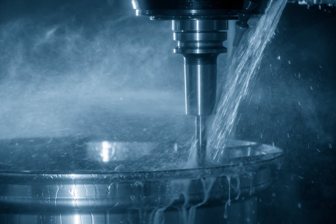 마그네슘 합금 휠 제조 공정 머시닝센터 절삭유 방식의 솔리드 볼 엔드밀 공구