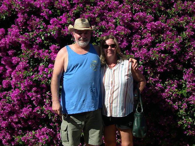 Albert Fernandez with his wife Linda