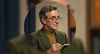 Dick Cavett from Forrest Gump portrait