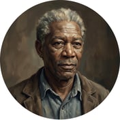 Ellis Boyd "Red" Redding from The Shawshank Redemption portrait