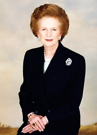 Portrait of Margaret Thatcher