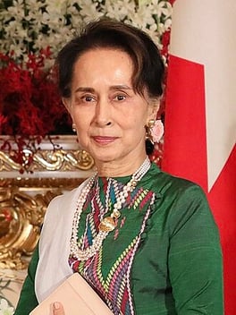 Portrait of Aung San Suu Kyi
