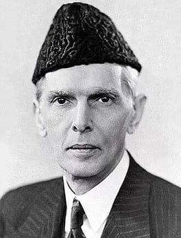 Portrait of Muhammad Ali Jinnah