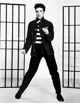 Portrait of Elvis Presley