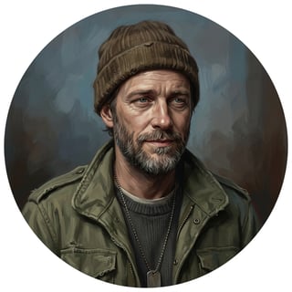 Lt. Dan Taylor from Forrest Gump portrait
