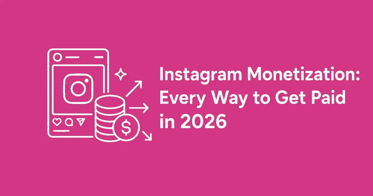 Instagram Monetization: Every Way to Get Paid in 2026