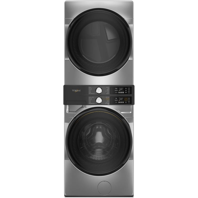 Smart ENERGY STAR Front Load Laundry Tower 5.2 cu. ft. Washer & 7.4 cu. ft. Electric Dryer with UV Clean Technology and FreshFlow Vent System