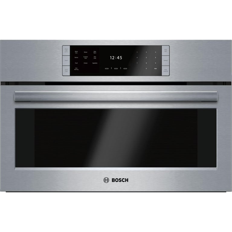 Bosch Benchmark Series 30" Single Electric Steam Convection Wall Oven, Stainless Steel (HSLP451UC)