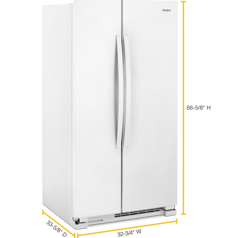Whirlpool 21.7 cu.ft. Side-by-Side Refrigerator — Trail Appliances