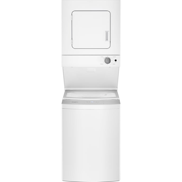 Whirlpool 1.9Cu.Ft. Electric Impeller Washer&3.4Cu.Ft. Dryer Laundry Centre 6 Wash Cycles & AutoDry (YWET4024HW) - White