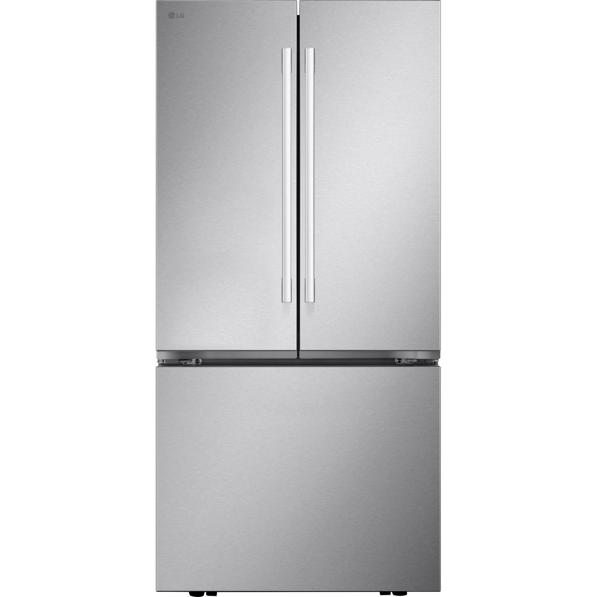 LG 33" 25 cu. ft. Standard-Depth French 3-Door Refrigerator | Ice Maker
