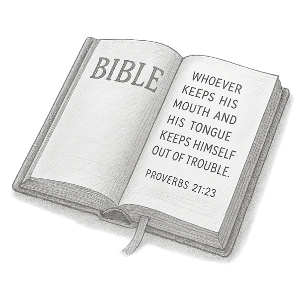 Bible (Proverbs 21:23)