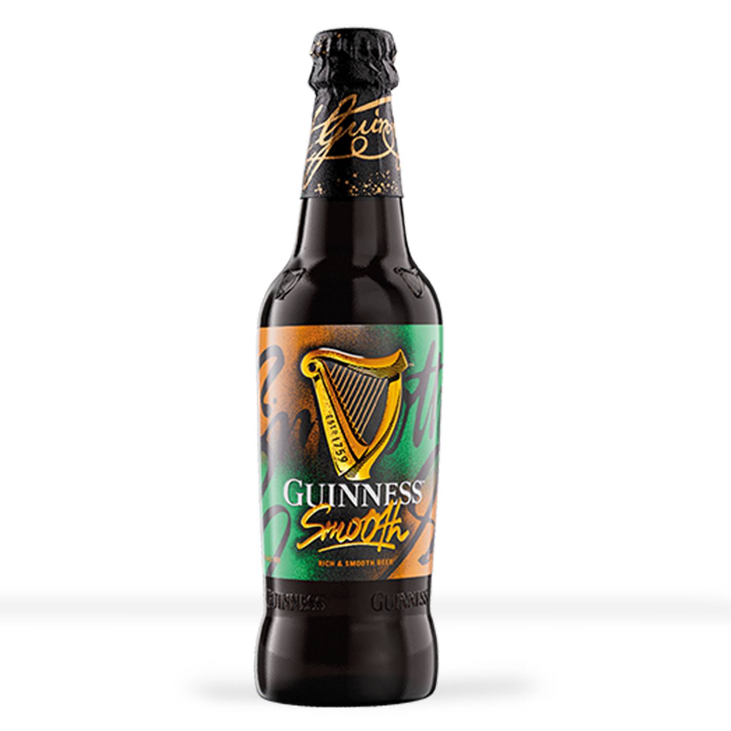 Guinness Smooth 450ml Glass Bottle - Image 1