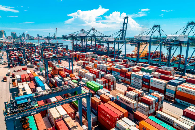 The port of Dar es Salaam, Tanzania. 