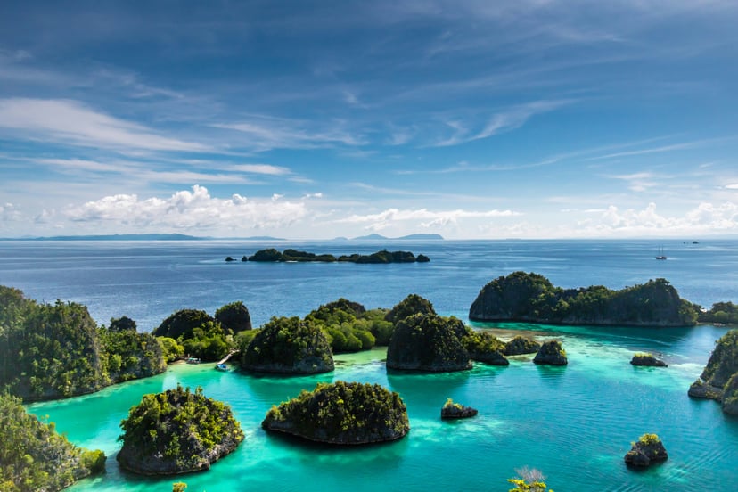 The islands of Raja Ampat, Indonesia