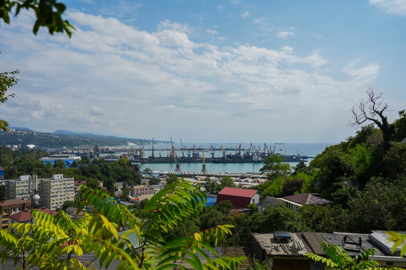 A view across Tuapse Port in Russia