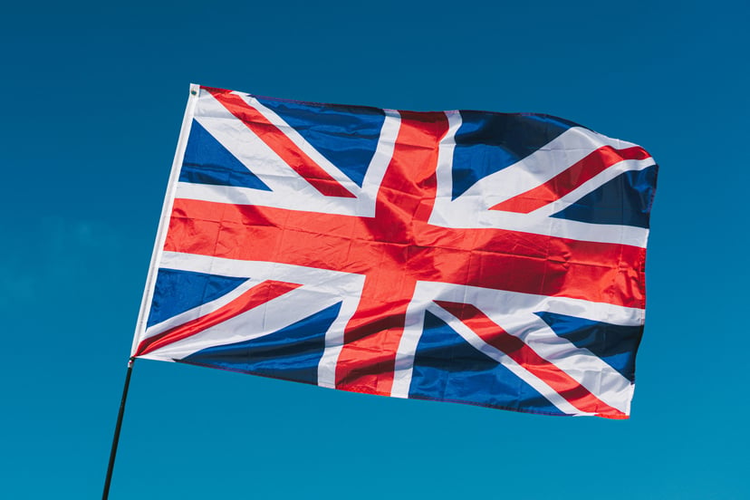 The Union Jack flag of the United Kingdom