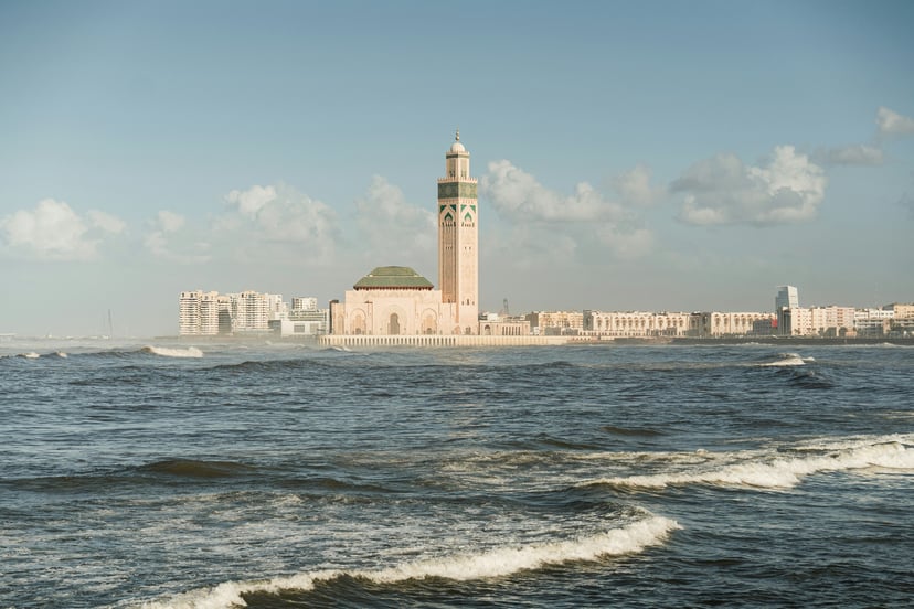 Casablanca as see from the water