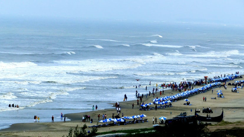 The beach at Cox's Bazaar, Bangladesh