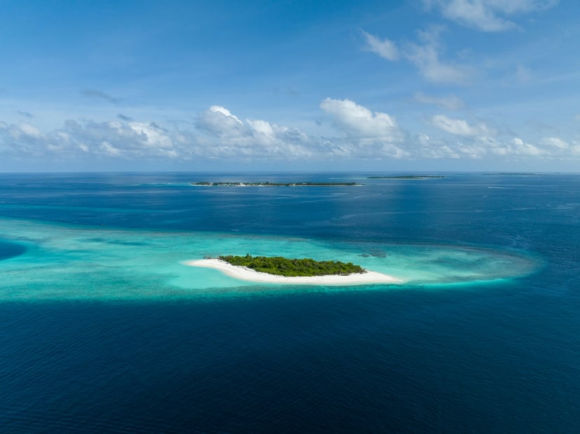 Small islands in the Indian Ocean off Mozamabique