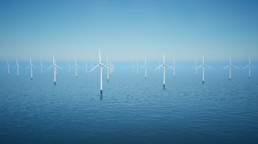 An offshore windfarm