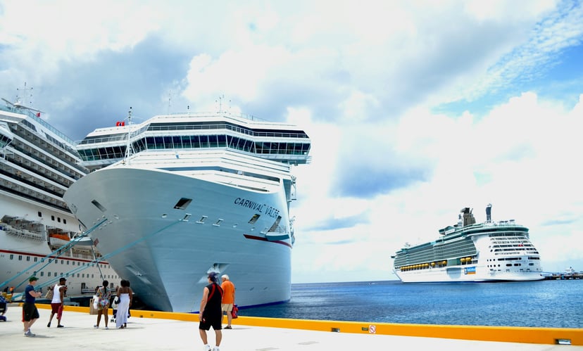 The Carnival Valor in port