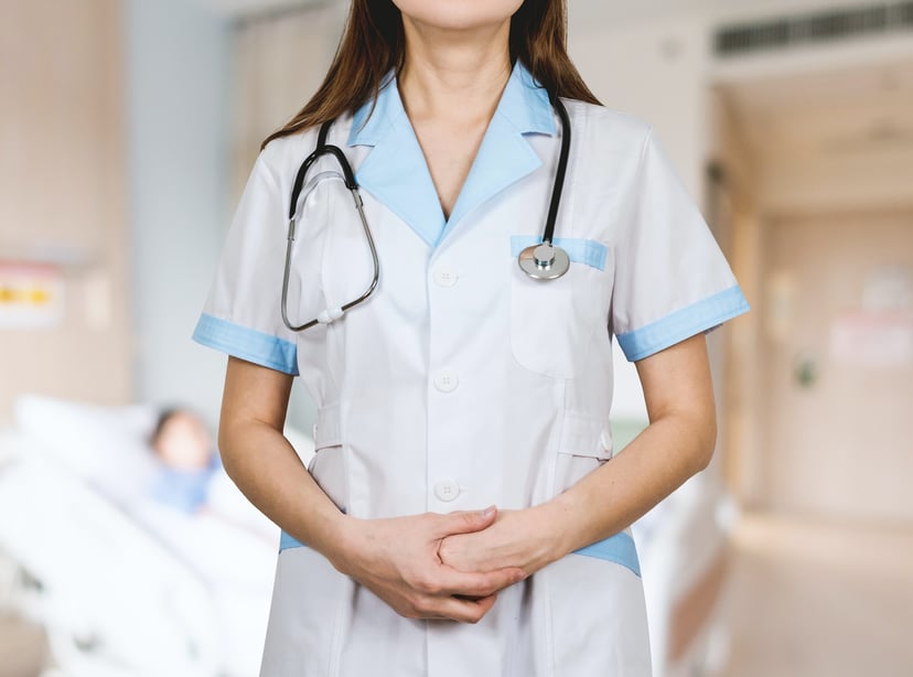 a nurse with stethoscope