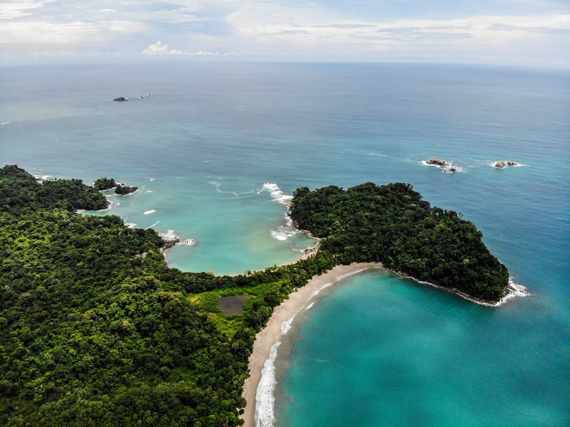 The coastline of Costa Rica 