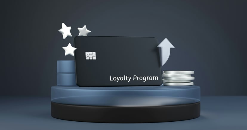 a bank card with the words 'loyalty program' on it