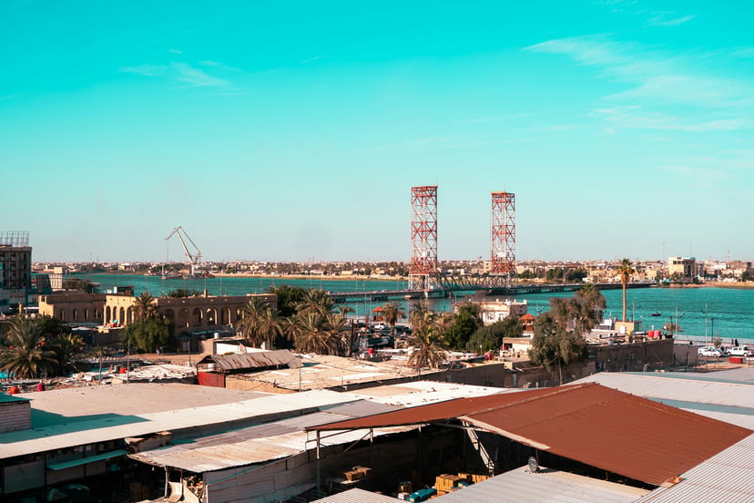 The Port of Basra in Iraq