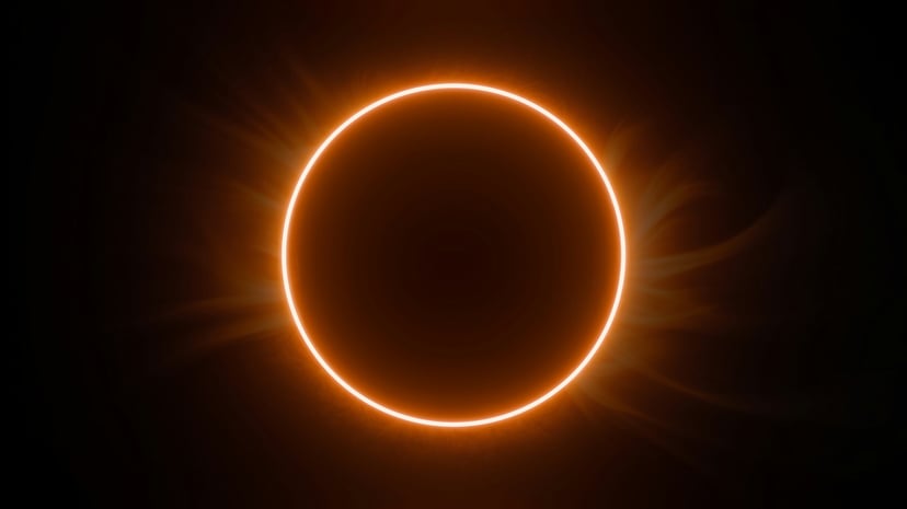 A solar eclipse