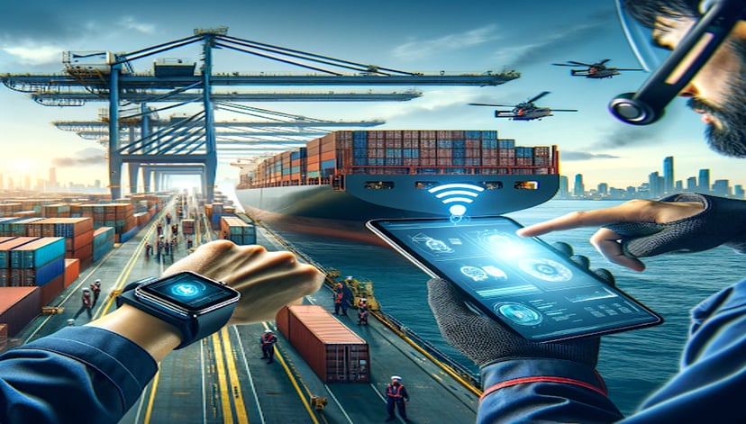 Image of Bluetooth being used in the maritime industry