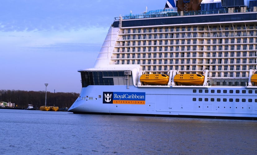 Royal Caribbean's Anthem of the Seas cruise ship at sea