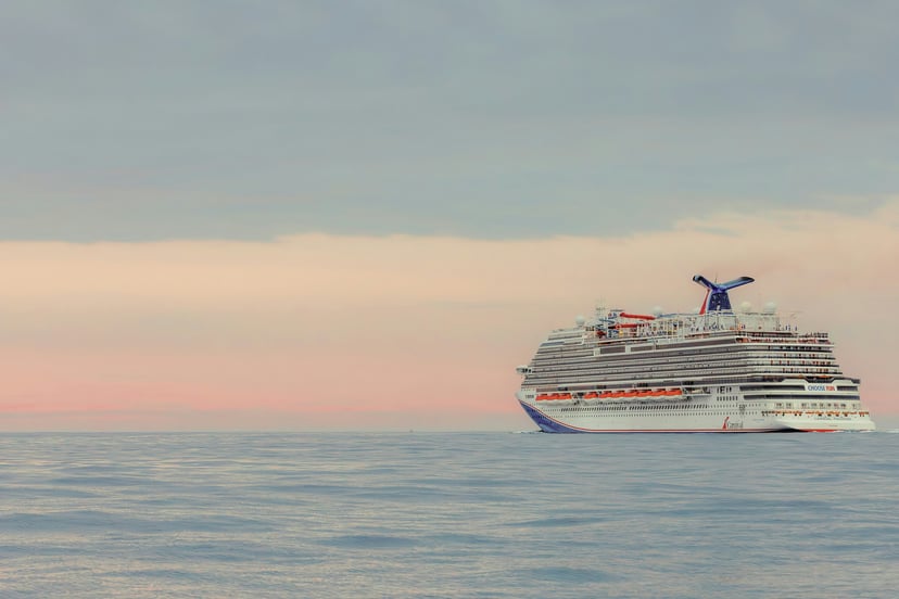 The Carnival Panorama cruise ship at sea