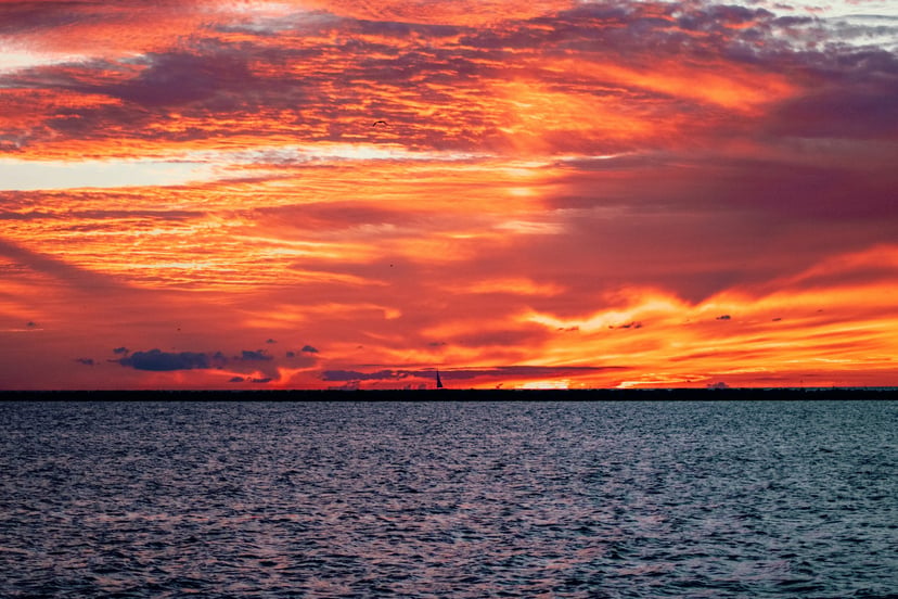Lake Erie at sunset