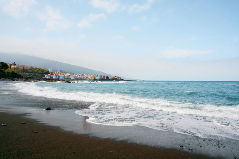 The coastline of Tenerife