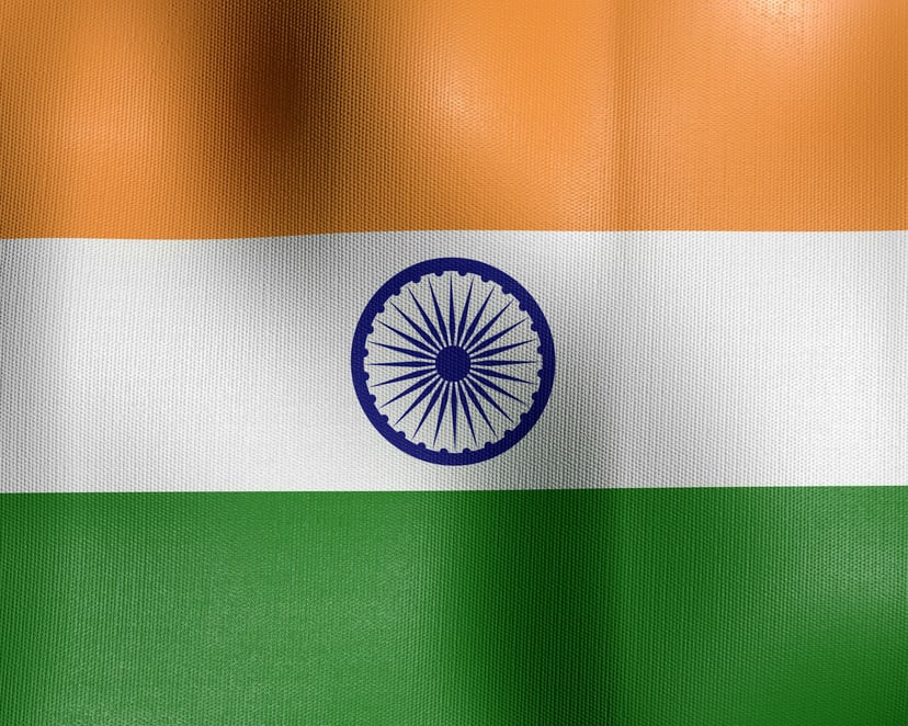 The Indian flag