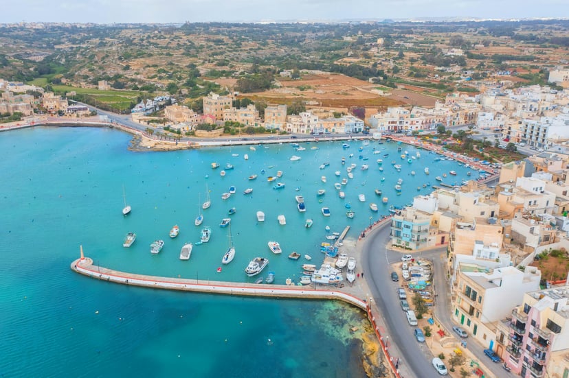 Malta Harbor from above